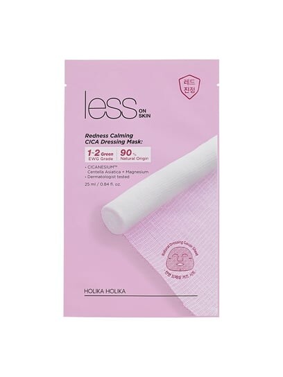 

Увлажняющая марлевая маска для покрасневшей и сухой кожи, 23 мл Holika Holika, Less On Skin