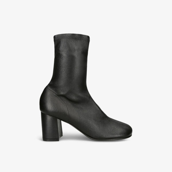 

Кожаные ботильоны на блочном каблуке Dries Van Noten, черный