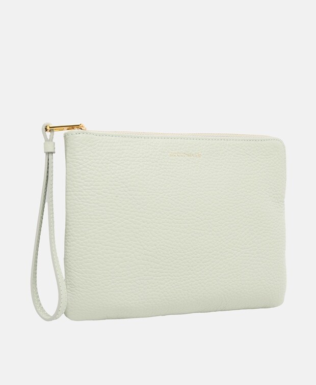 

Кожаный клатч Coccinelle, бирюзовый