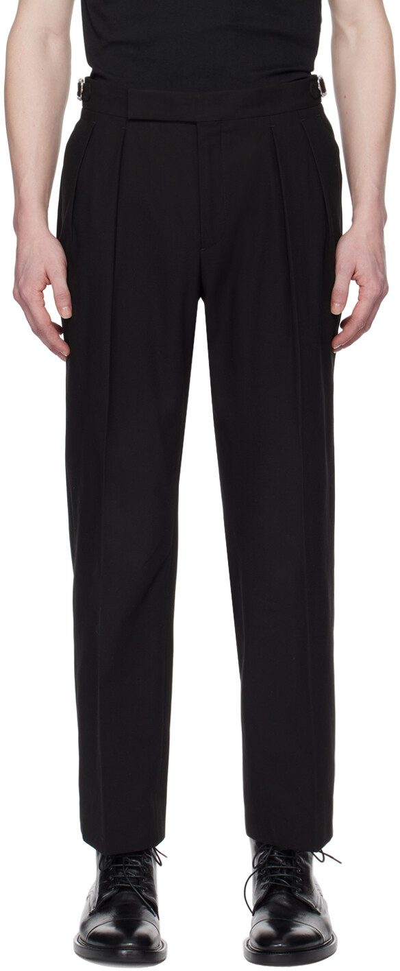 

Черные брюки со складками Paul Smith, цвет Blacks