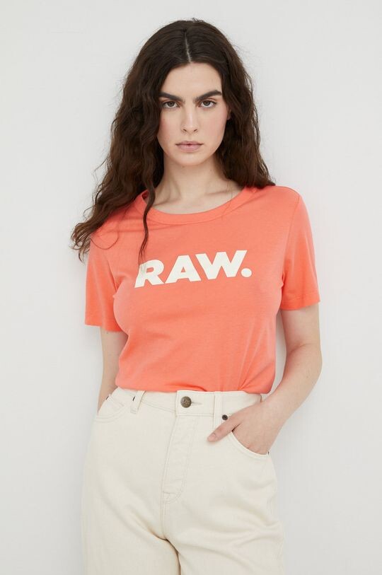 

Футболка G-Star из необработанного хлопка G-Star Raw, оранжевый