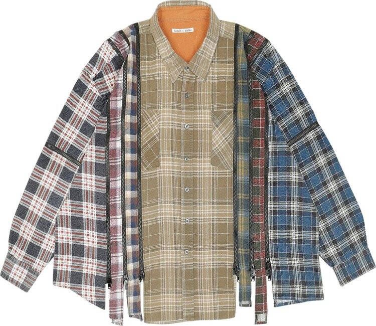 

Рубашка Needles Rebuild By Flannel 'Multicolor', разноцветный