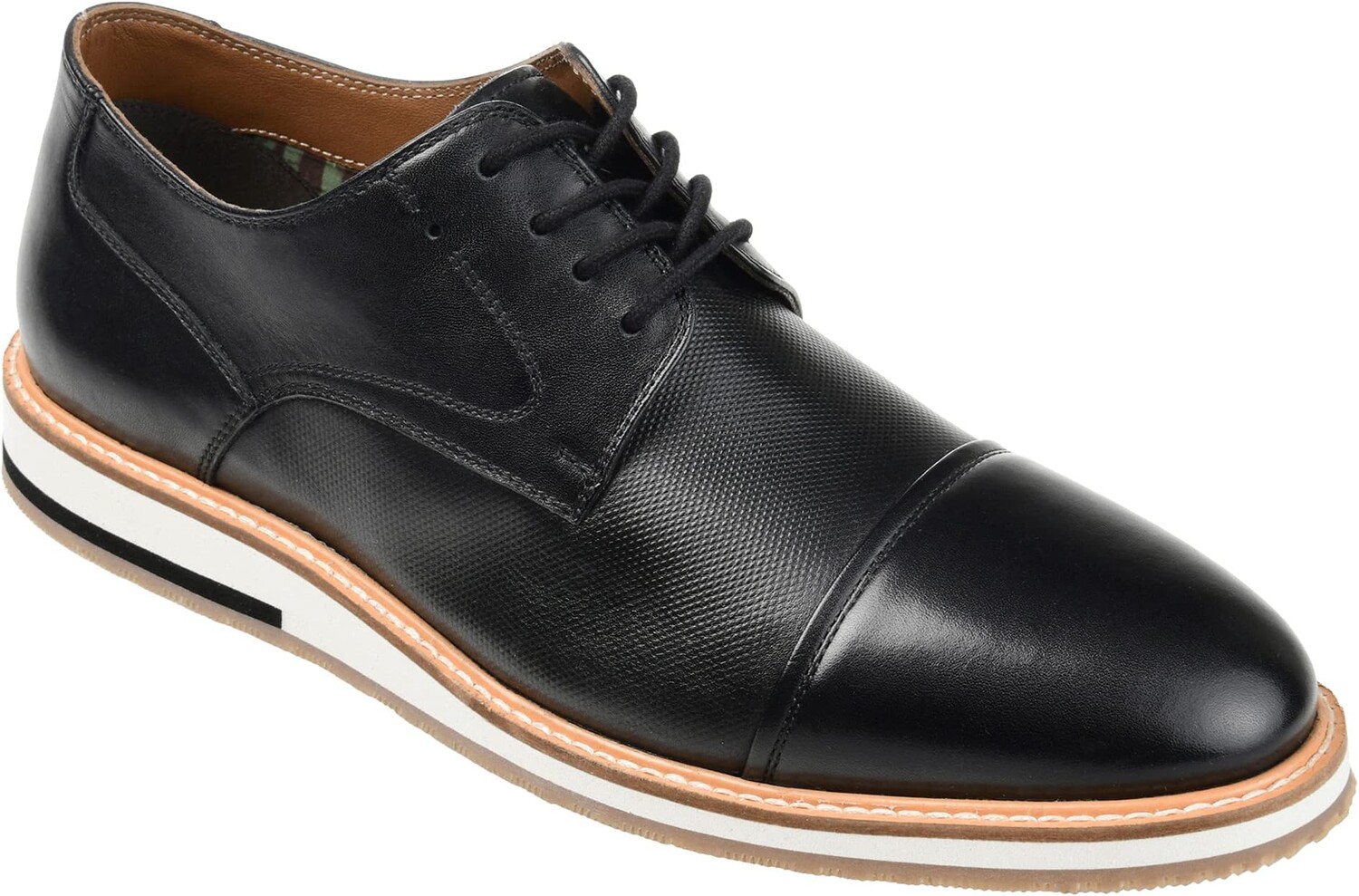 

Оксфорды Hartley Cap Toe Derby Thomas & Vine, черный