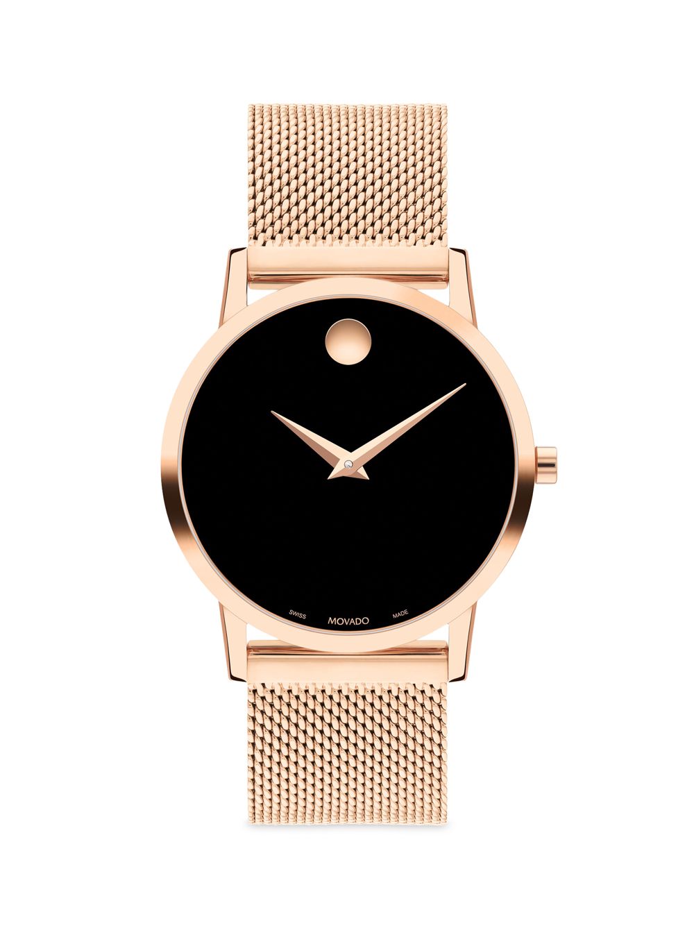 

Часы Museum Classic Rose-Goldtone с браслетом из нержавеющей стали Movado, розовый