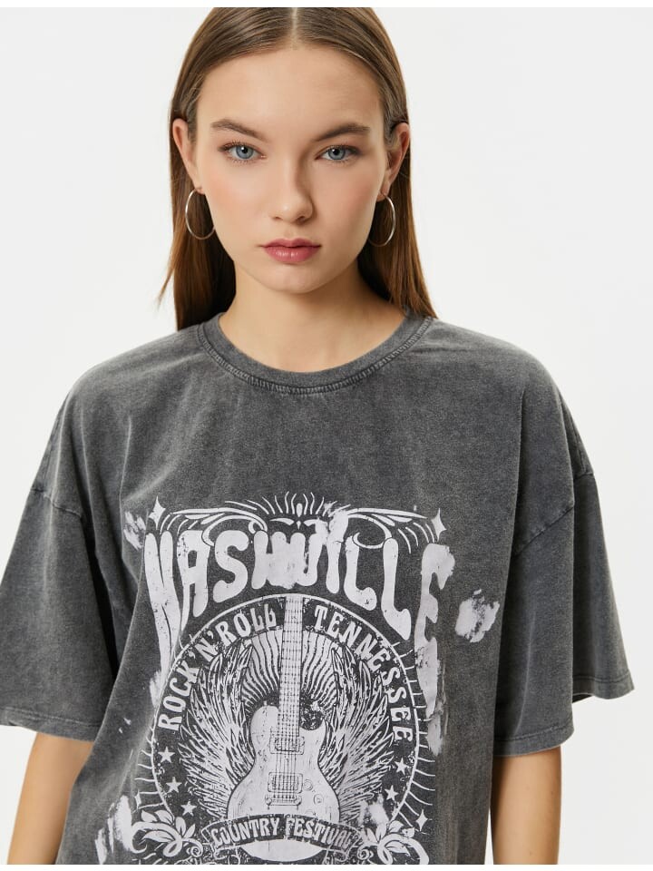 

Футболка KOTON T shirt, антрацит