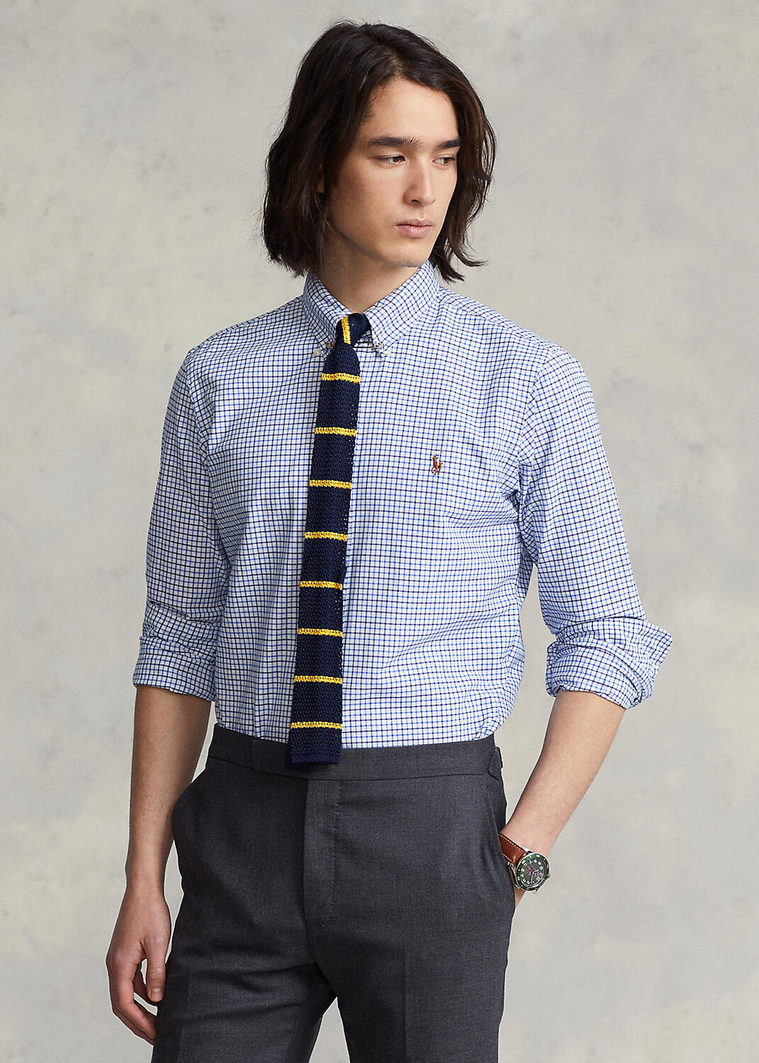 

Рубашка классического кроя Tattersall Oxford