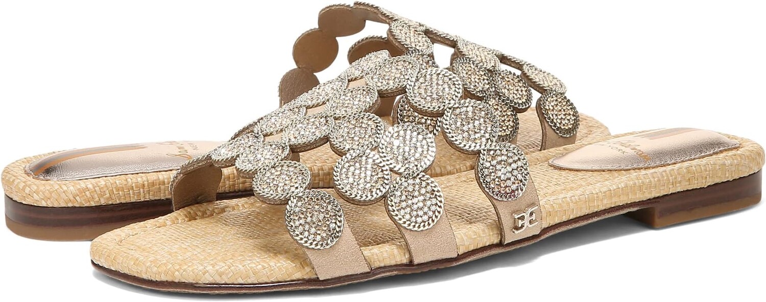 

Сандалии на плоской подошве Bay Marche Sam Edelman, цвет Gold Leaf