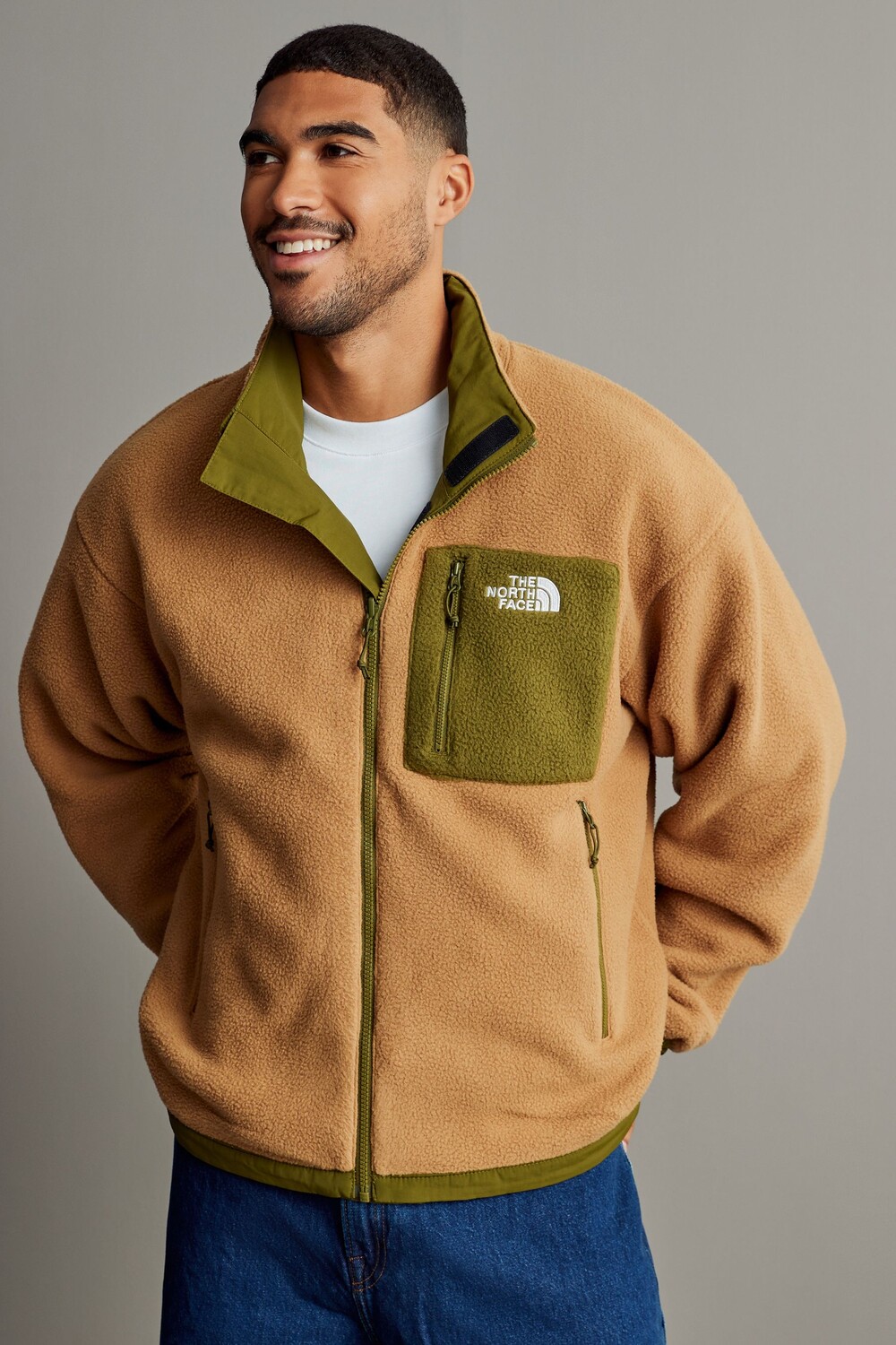 

Мужская двусторонняя флисовая куртка юмиори The North Face, зеленый