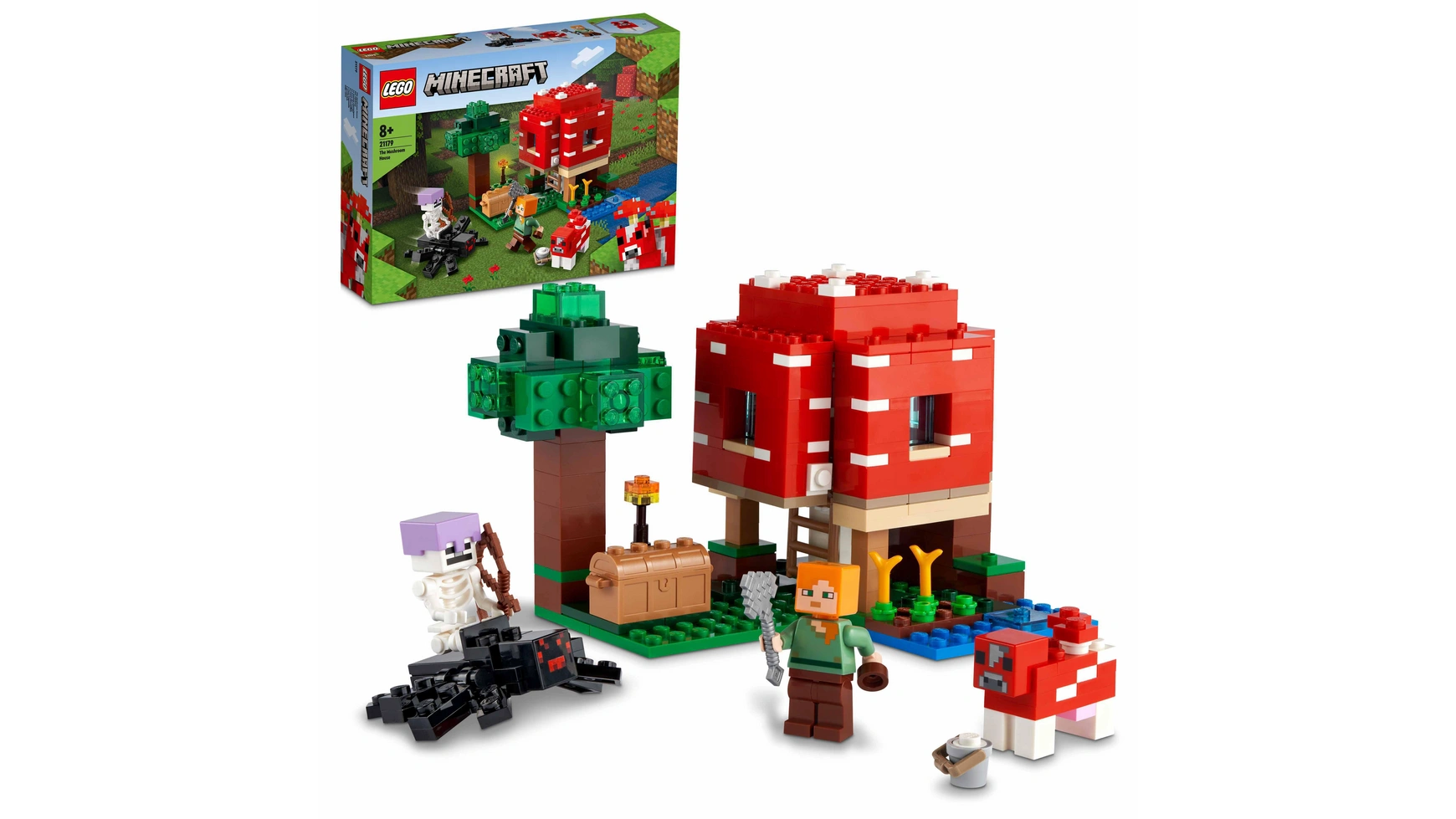 Lego Minecraft Грибной домик, игрушка для детей от 8 лет и старше lego minecraft грибной домик игрушка для детей от 8 лет и старше