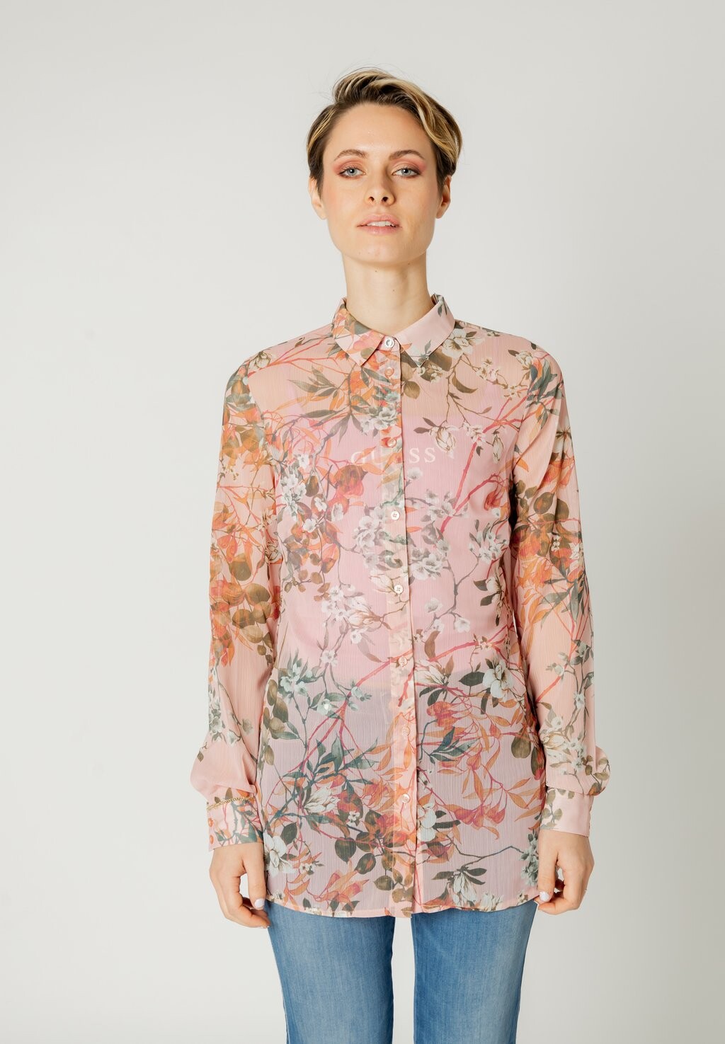 

Рубашка LS CLOUIS Guess, розовый