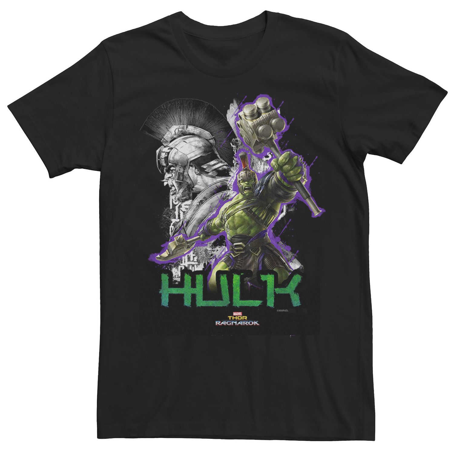 Мужская футболка с рисунком Thor Ragnarok Gladiator Hulk Profile Pounce Marvel фигурка marvel hulk thor ragnarok