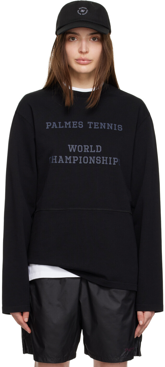 

Черная теннисная футболка Championship Palmes, Черный