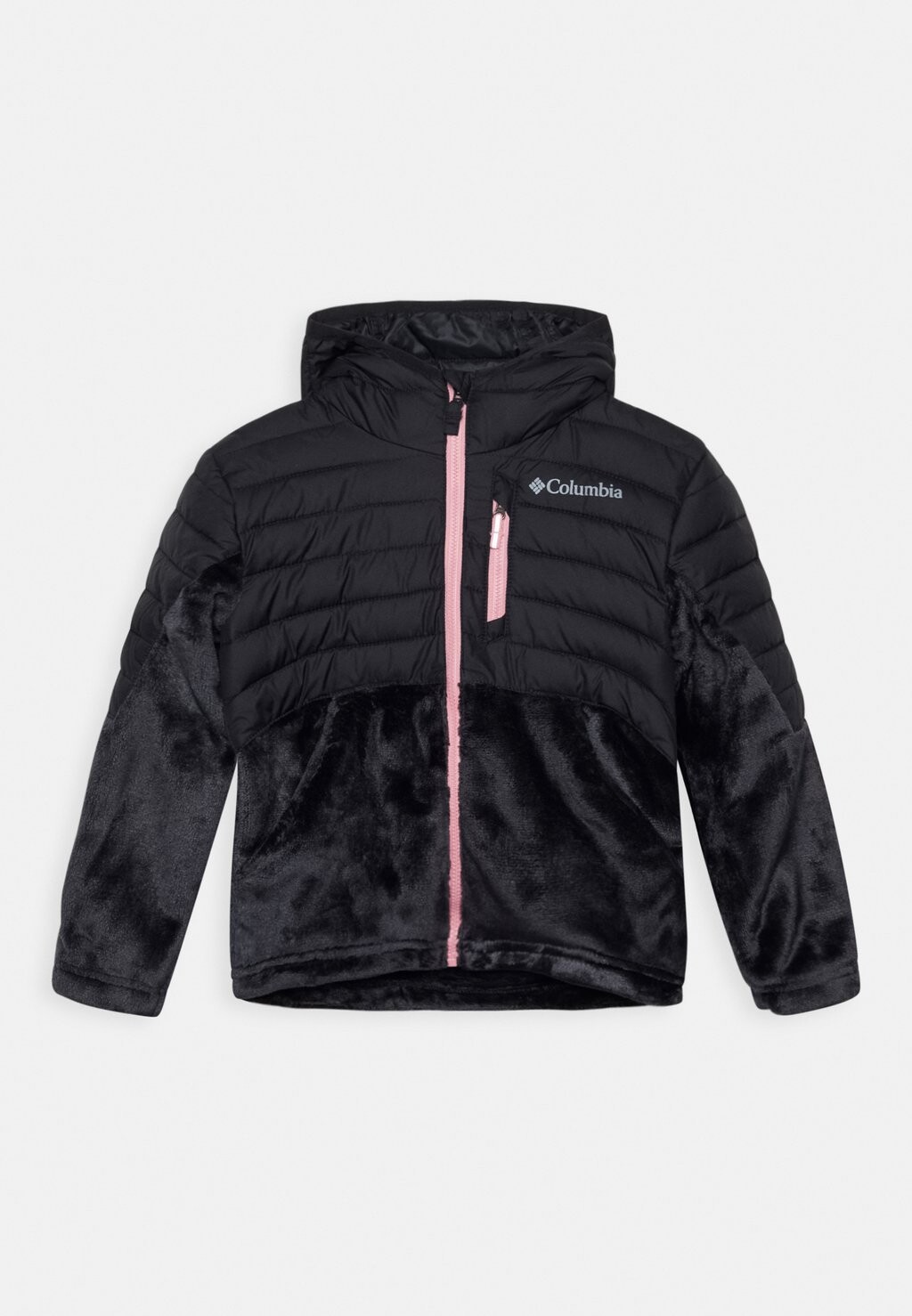 

Куртка для отдыха на природе Powder Lite Girls Novelty Hooded Columbia, черный