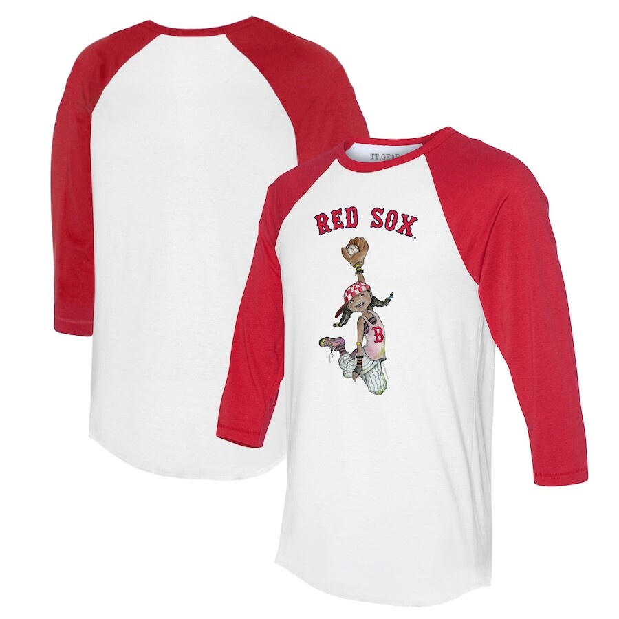 

Футболка с длинным рукавом Tiny Turnip Boston Red Sox, белый
