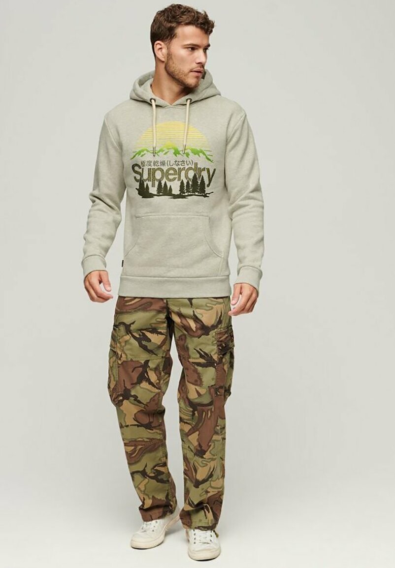 

Толстовка Core Logo Great Outdoors Superdry, цвет glacier grey marl