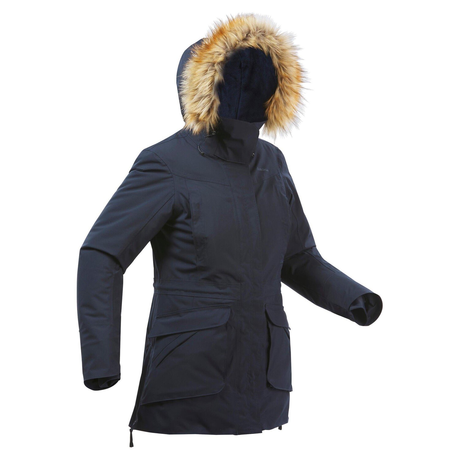

Decathlon Женская зимняя водонепроницаемая походная парка — Sh900 -20°C Quechua, черный