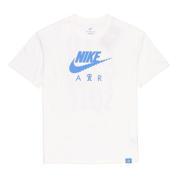 Футболка Men's Nike Alphabet Logo Printing Round Neck Cotton Casual Short Sleeve White T-Shirt, мультиколор