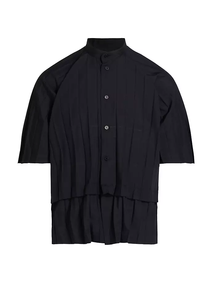 

Рубашка со складками по краям Homme Plissé Issey Miyake, черный