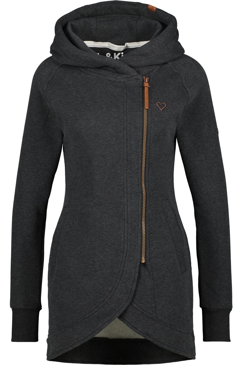 

Толстовка alife and kickin Kapuzen,, Kapuzenjacke MaryAK A, цвет moonless melange