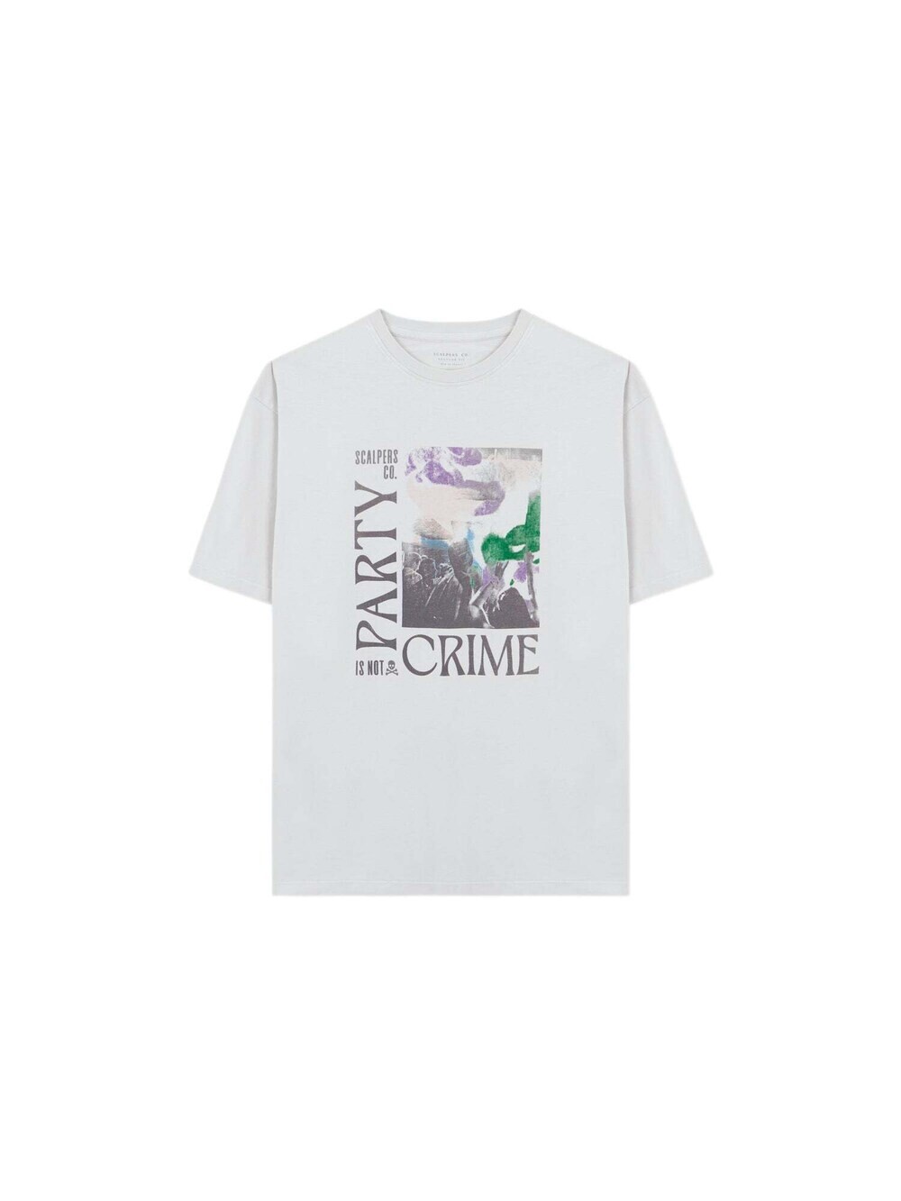 

Футболка Scalpers, серый/светло-серый