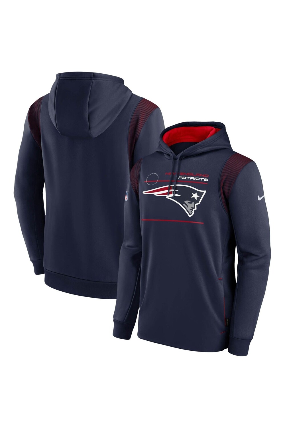 

Толстовка Nike Fanatics New England Patriots Sideline Therma Nike, синий