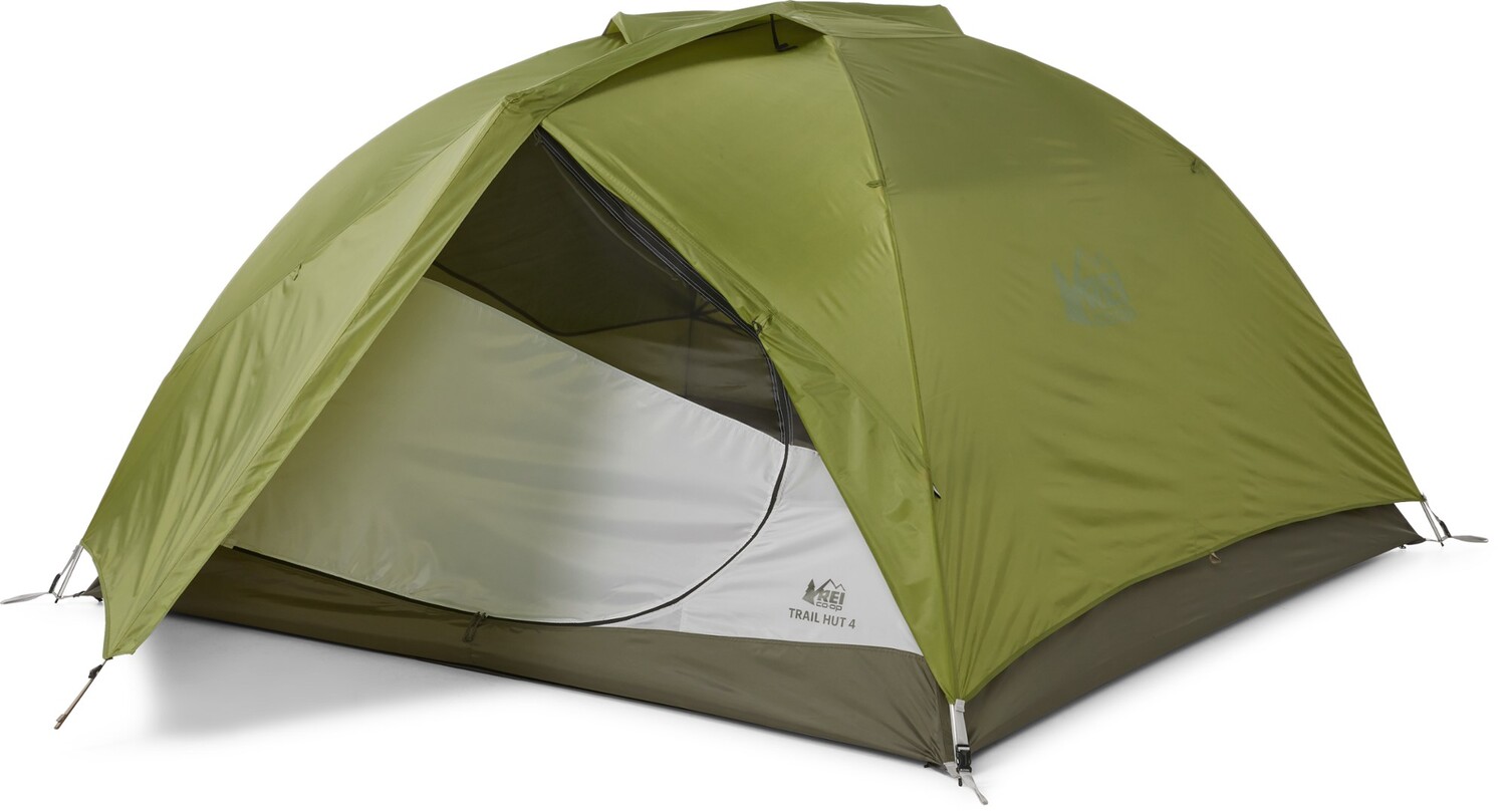 

Палатка Trail Hut 4 с опорой для ног REI Co-op, зеленый