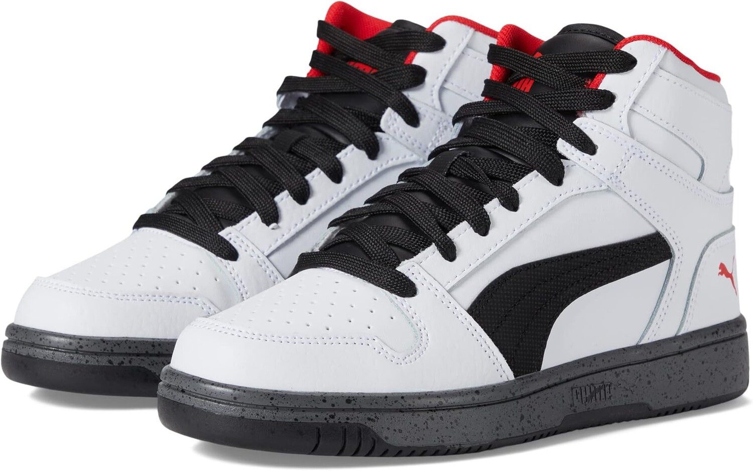 

Кроссовки Rebound Layup Elevated PUMA, цвет Puma White/Puma Black/For All Time Red
