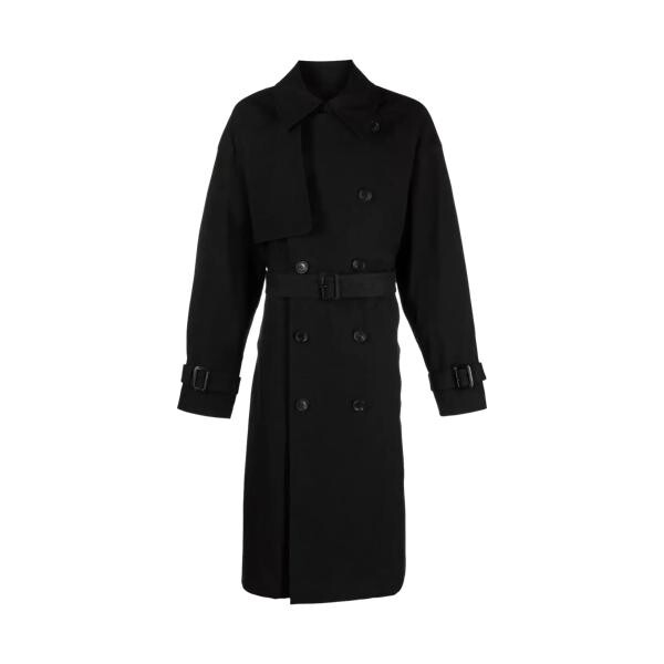 

Пальто zweireihiger trenchcoat mit gürtel black black Juun.J, черный