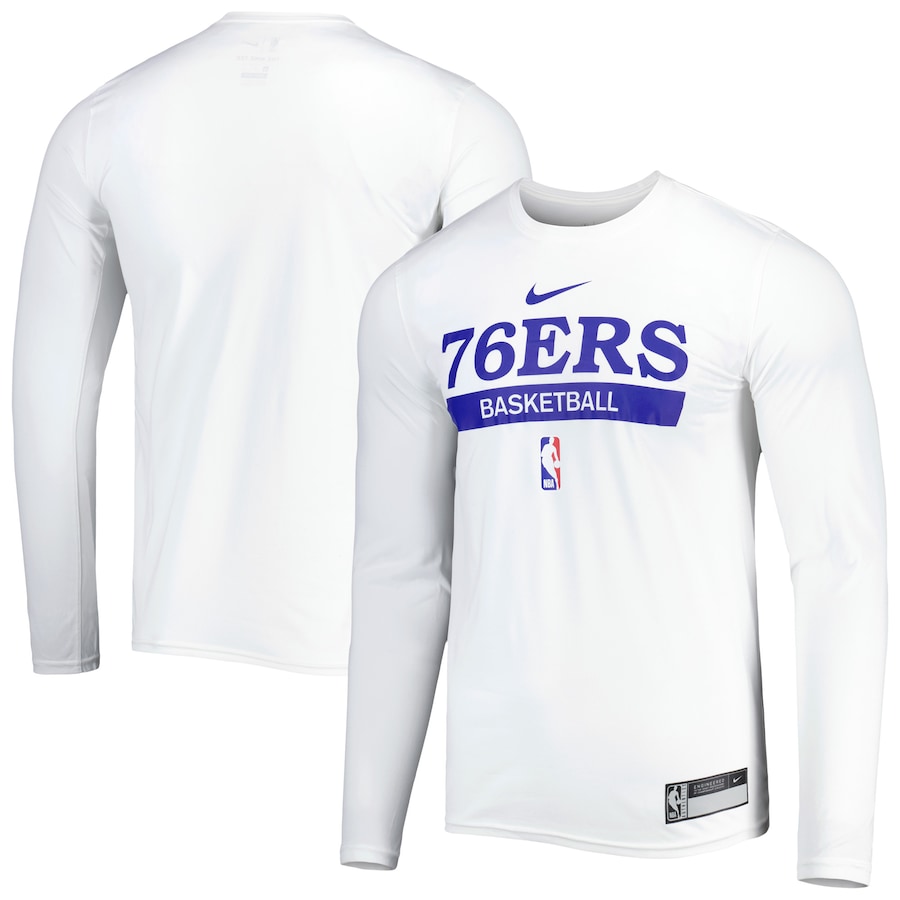 

Футболка с длинным рукавом Nike Philadelphia 76Ers, белый