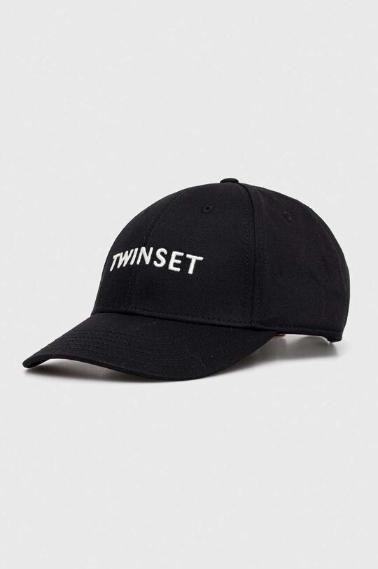 

Хлопковая бейсболка Twinset, черный