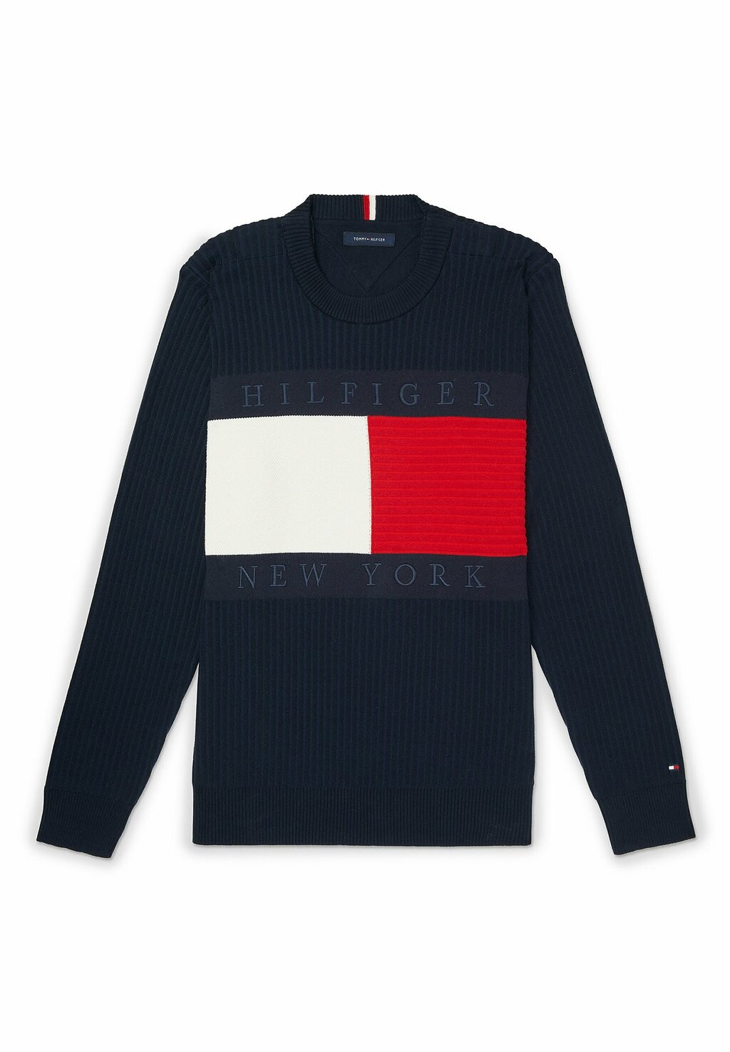 

Свитер ADAPTIVE FLAG CREW NECK Tommy Hilfiger, пустынный небесно-красный белый синий