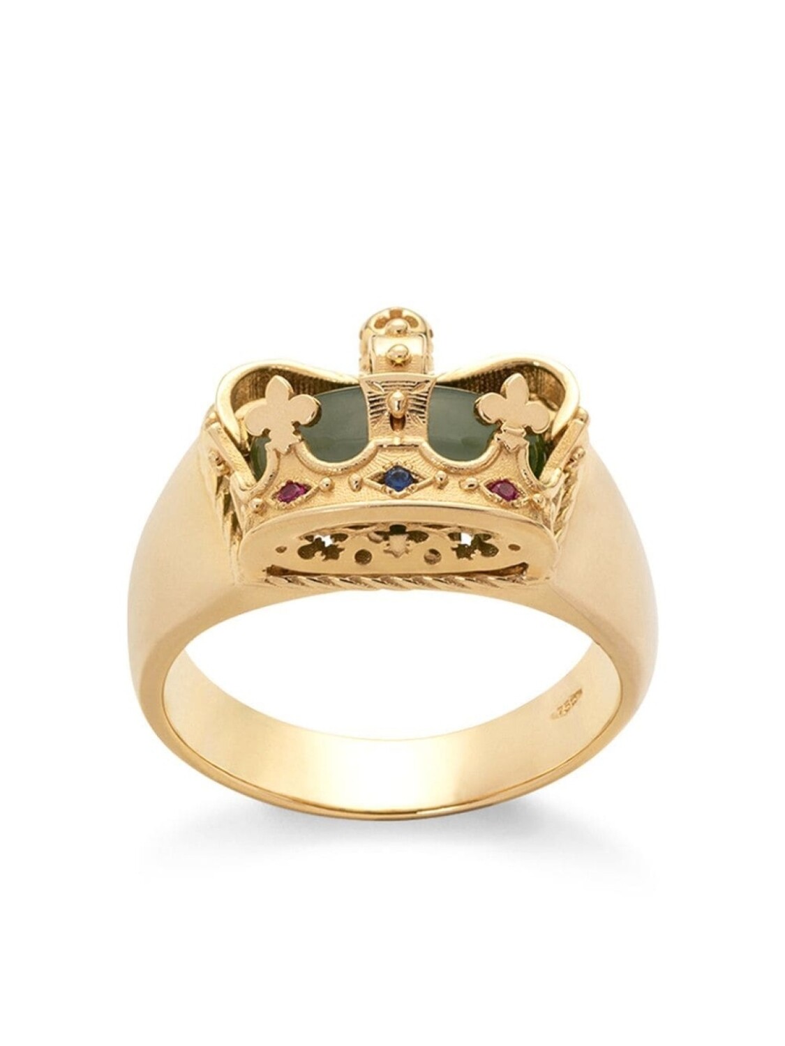 

Кольцо из желтого золота с сапфирами и рубинами Dolce & Gabbana, золотой