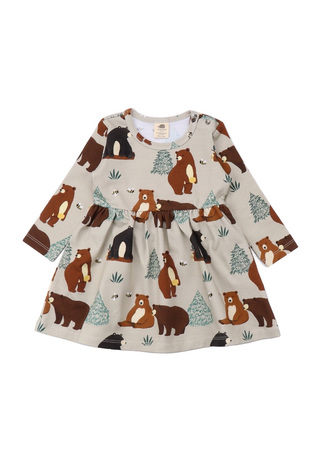 Платье повседневное BABY BEARS Walkiddy, цвет beige