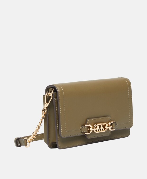 

Кожаная сумка-мессенджер Michael Michael Kors, зеленый