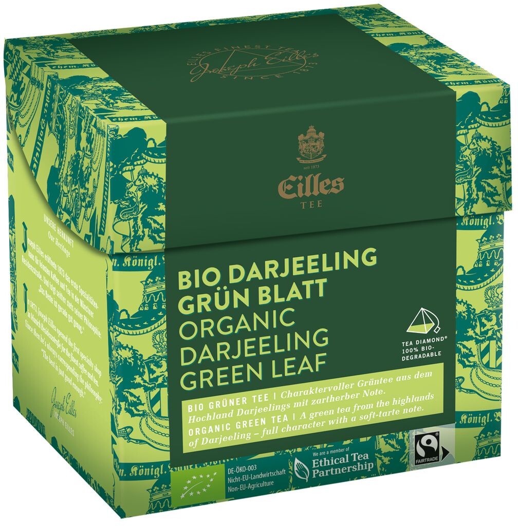 

Чай EILLES TEE Diamond ORGANIC DARJEELING GREEN листовой в пакетике-пирамиде, коробка 20 шт.