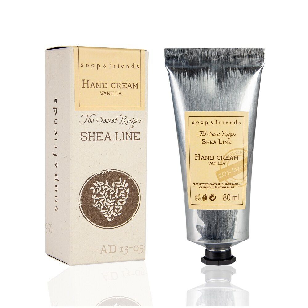 

Крем для рук ванильный Soap&Friends Shea Line, 80 мл