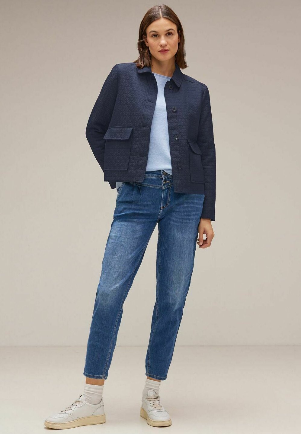 

Демисезонная куртка KURZE IM KARODESSIN Street One, цвет blau