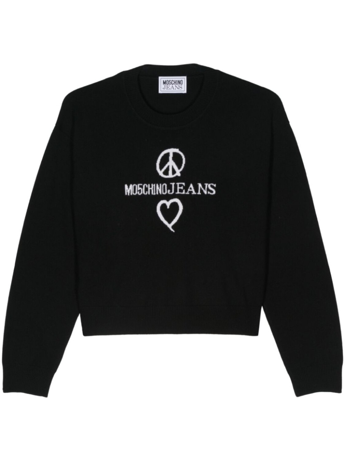 

MOSCHINO JEANS джемпер с логотипом, черный