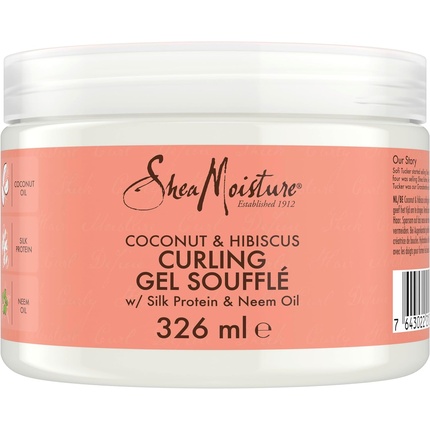 Shea Moisture Гель-суфле для завивки кокоса и гибискуса для густых вьющихся волос 326мл