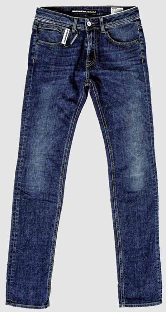 Джинсовые повседневные женские брюки узкого кроя Spidi, синий цена и фото