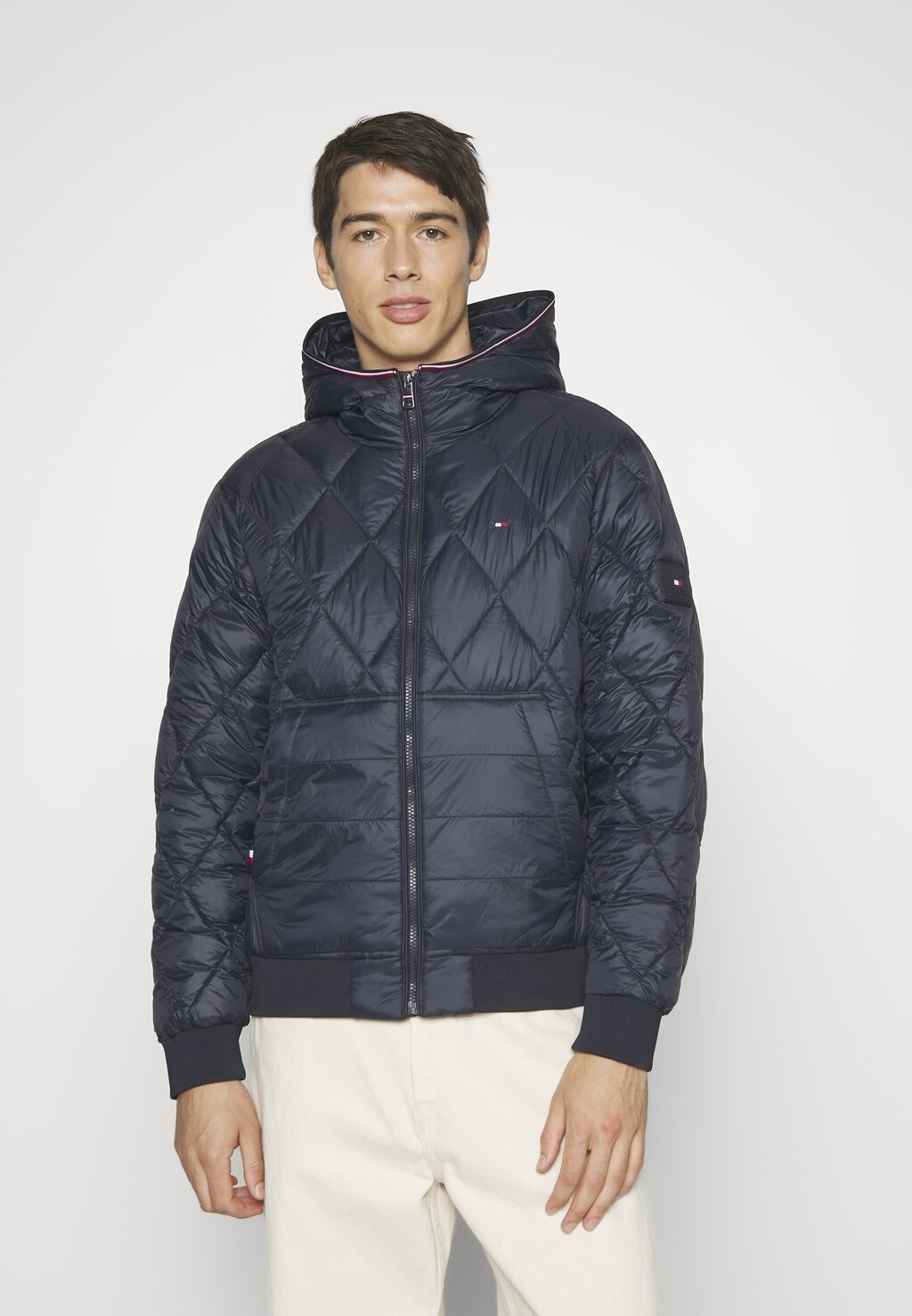 

Куртка Tommy Hilfiger MIX QUILT HOODED, цвет desert sky