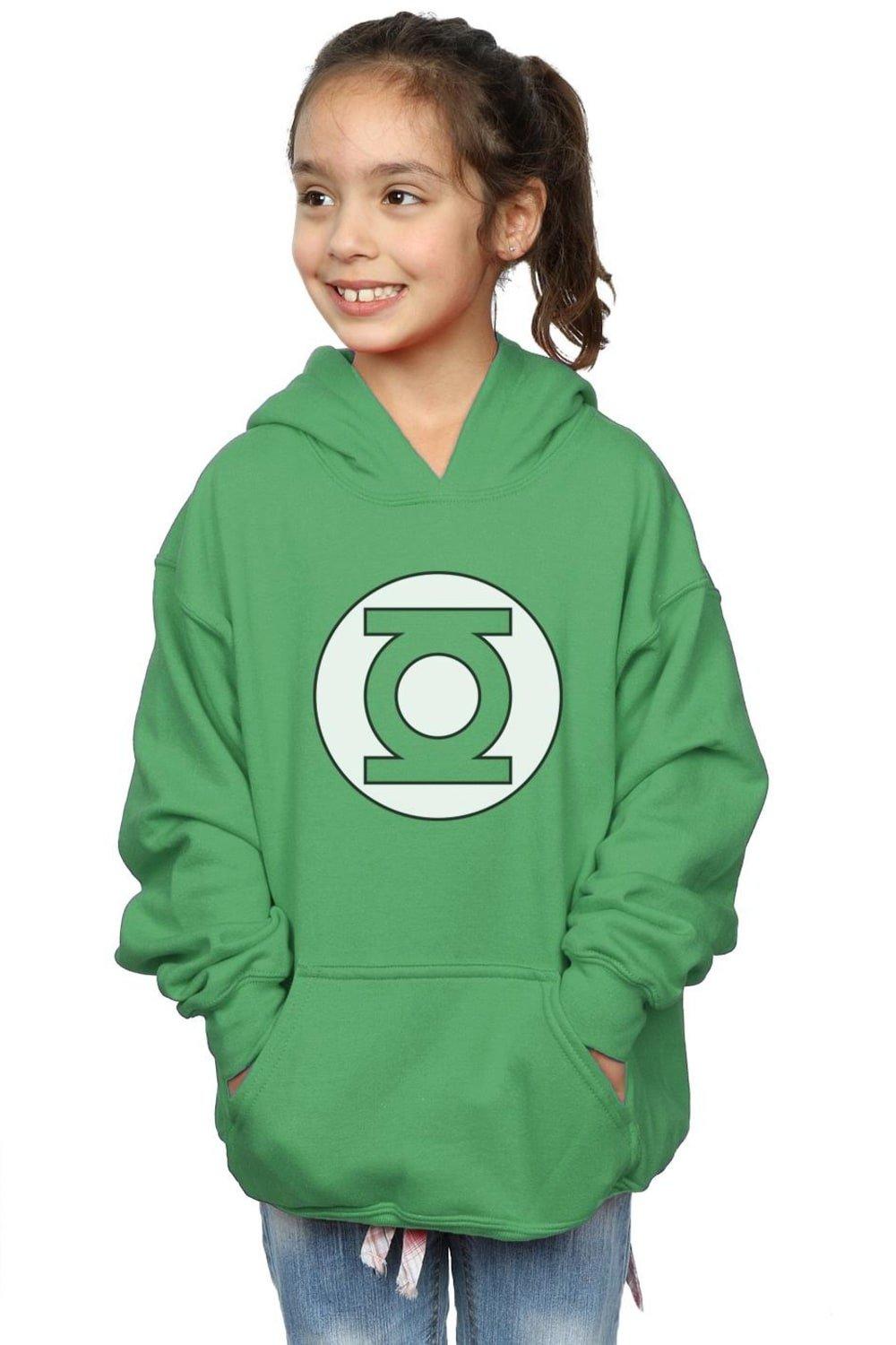 Толстовка с логотипом Green Lantern DC Comics, зеленый носки dc comics pixel – green lantern белые