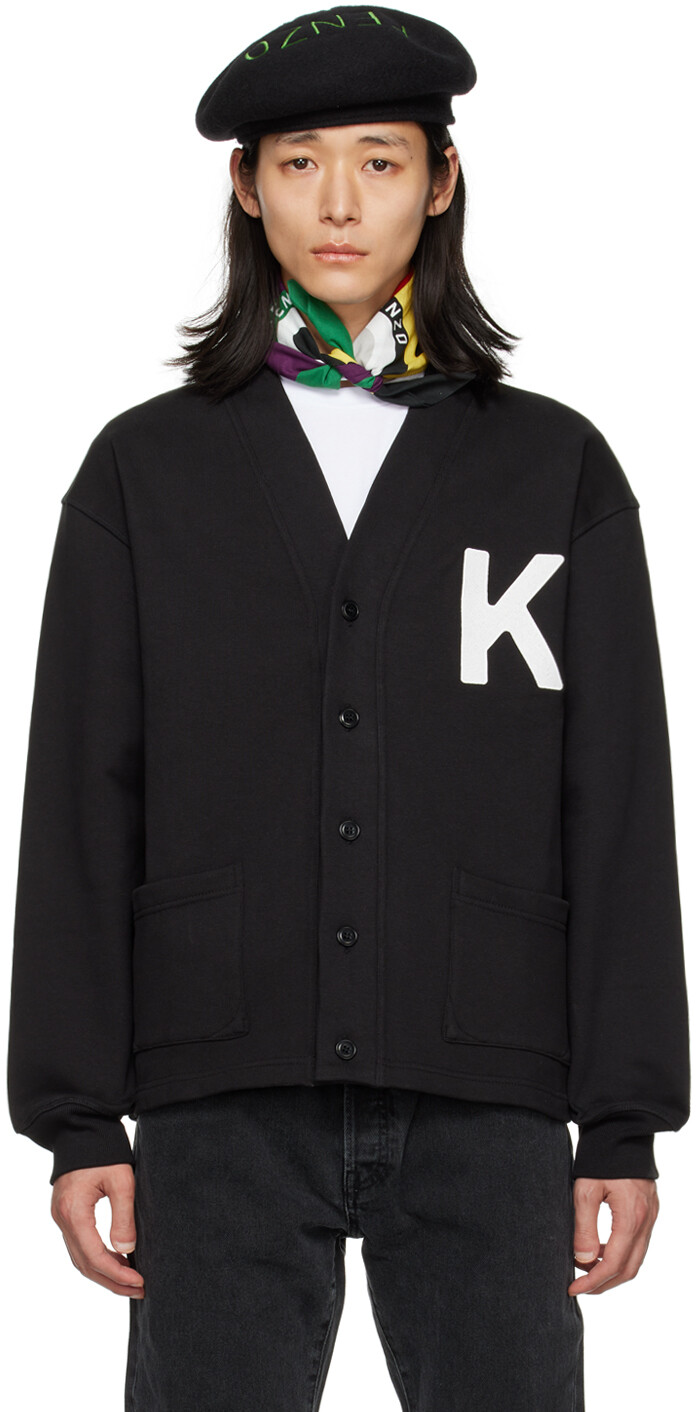 

Черный - Кардиган со слоном Paris Varsity Jungle Kenzo
