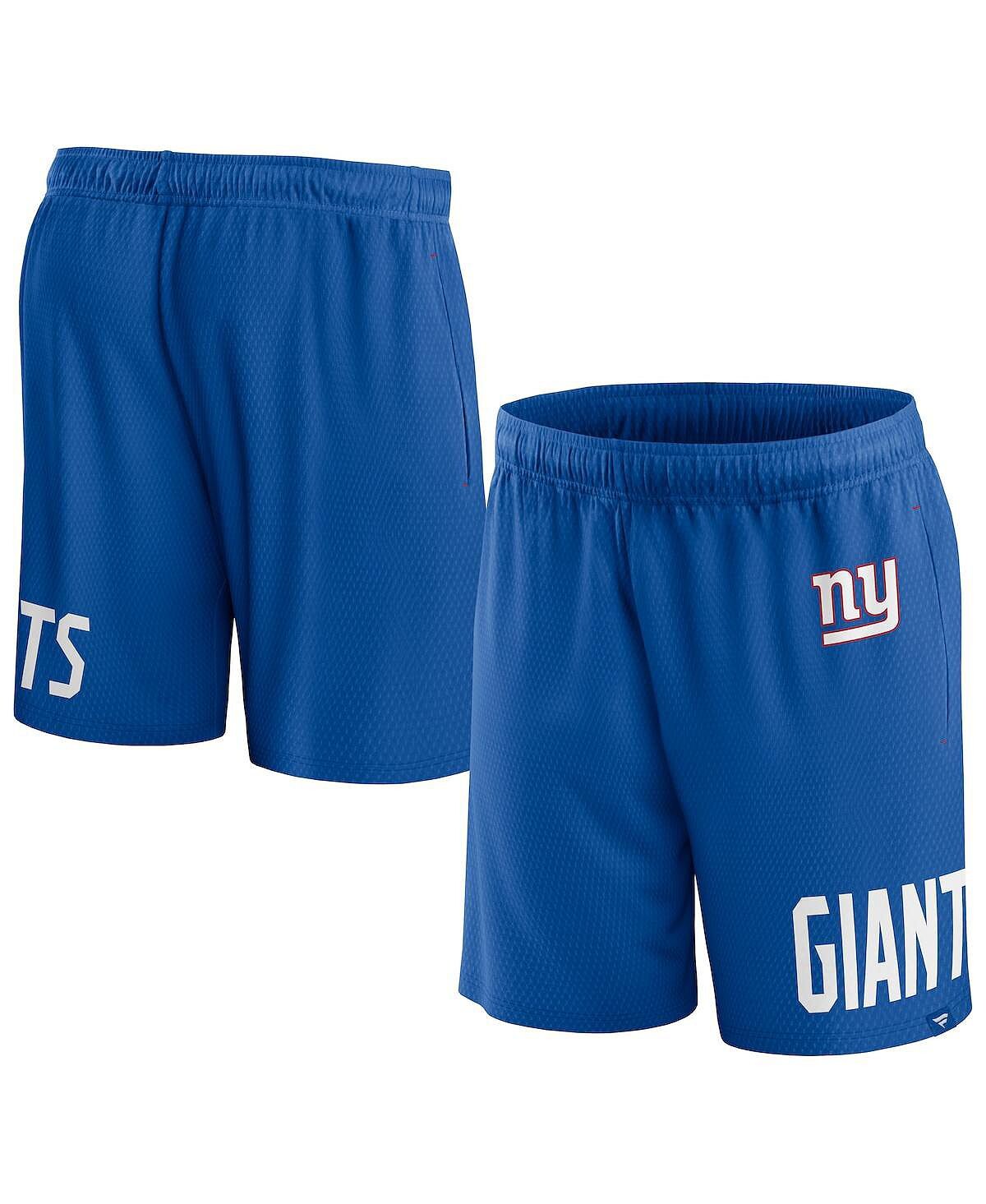 

Мужские фирменные клинчерные шорты Royal New York Giants Fanatics