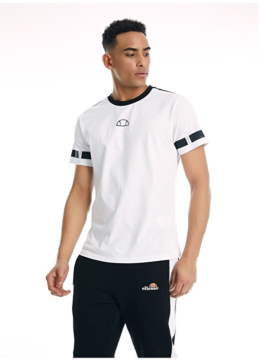 

Белая мужская футболка с круглым вырезом Ellesse, Белый