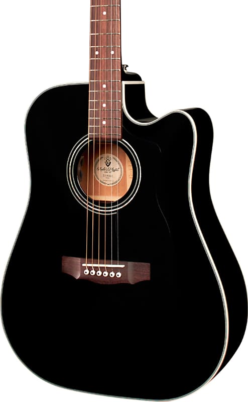 Акустическая гитара Guild D-140CE All Solid Wood Acoustic-Electric Guitar, Black w/ Gig Bag