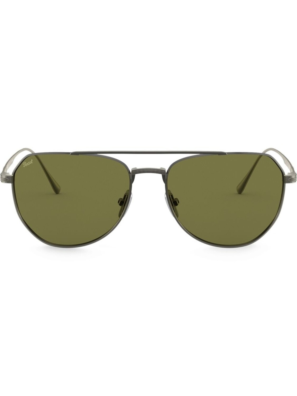 

Persol массивные солнцезащитные очки-авиаторы, серый