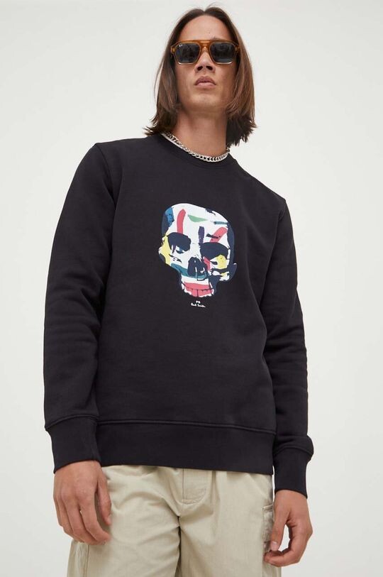 

Хлопковая толстовка PS Paul Smith, черный