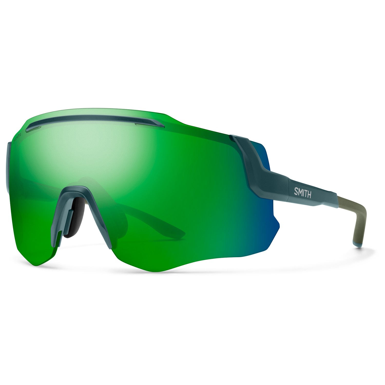 Велосипедные очки Smith Momentum Mirror S3 (VLT 12%) + S0 (VLT 89%), цвет Matte Stone/Moss