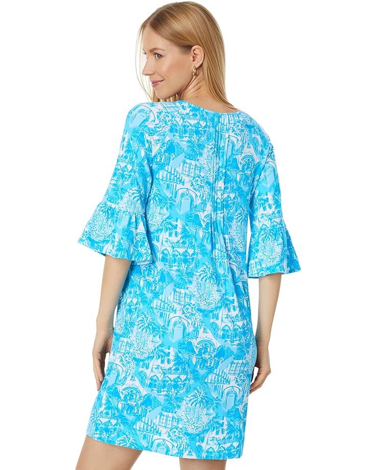 Платье Lilly Pulitzer Krysta Dress, цвет Amalfi Blue Sunny State Of Mind